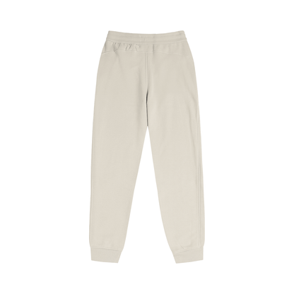 Beige sweatpants on a white background