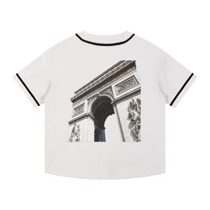 Paris-inspired streetwear VÉRON shirt worn by male and female models 4. 

