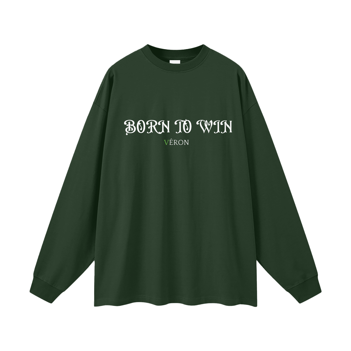 VÉRON BORN TO WIN  Oversized Premium Unisex Long Sleeve Shirt