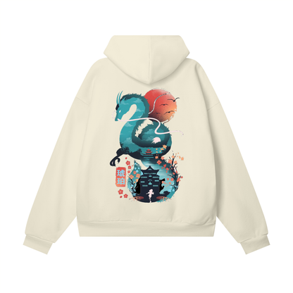 Model styling VÉRON heavyweight hoodie 2