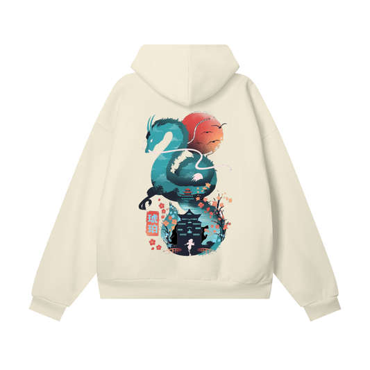 Model styling VÉRON heavyweight hoodie 2