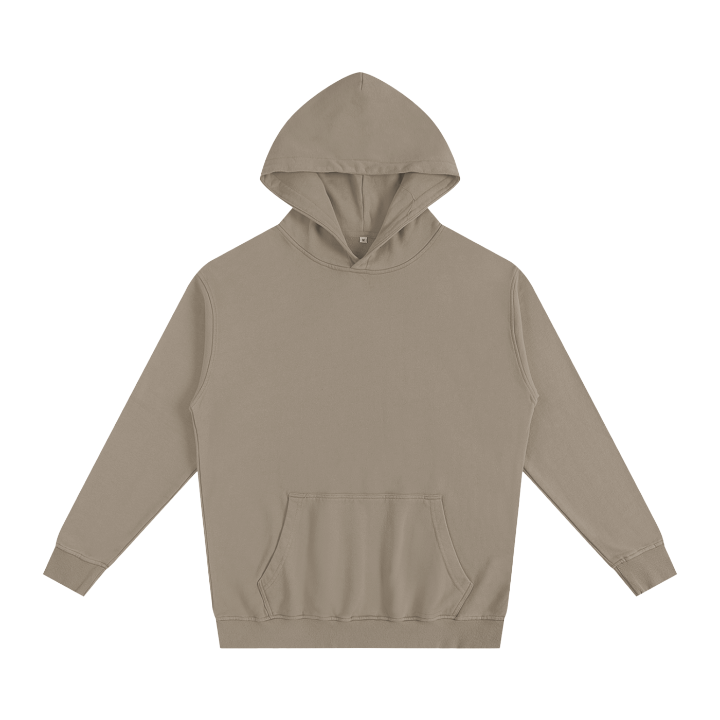 Beige hoodie on a white background