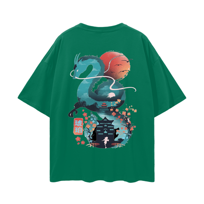 Model styling VÉRON Le Monastère unisex T-shirt with streetwear fit 7