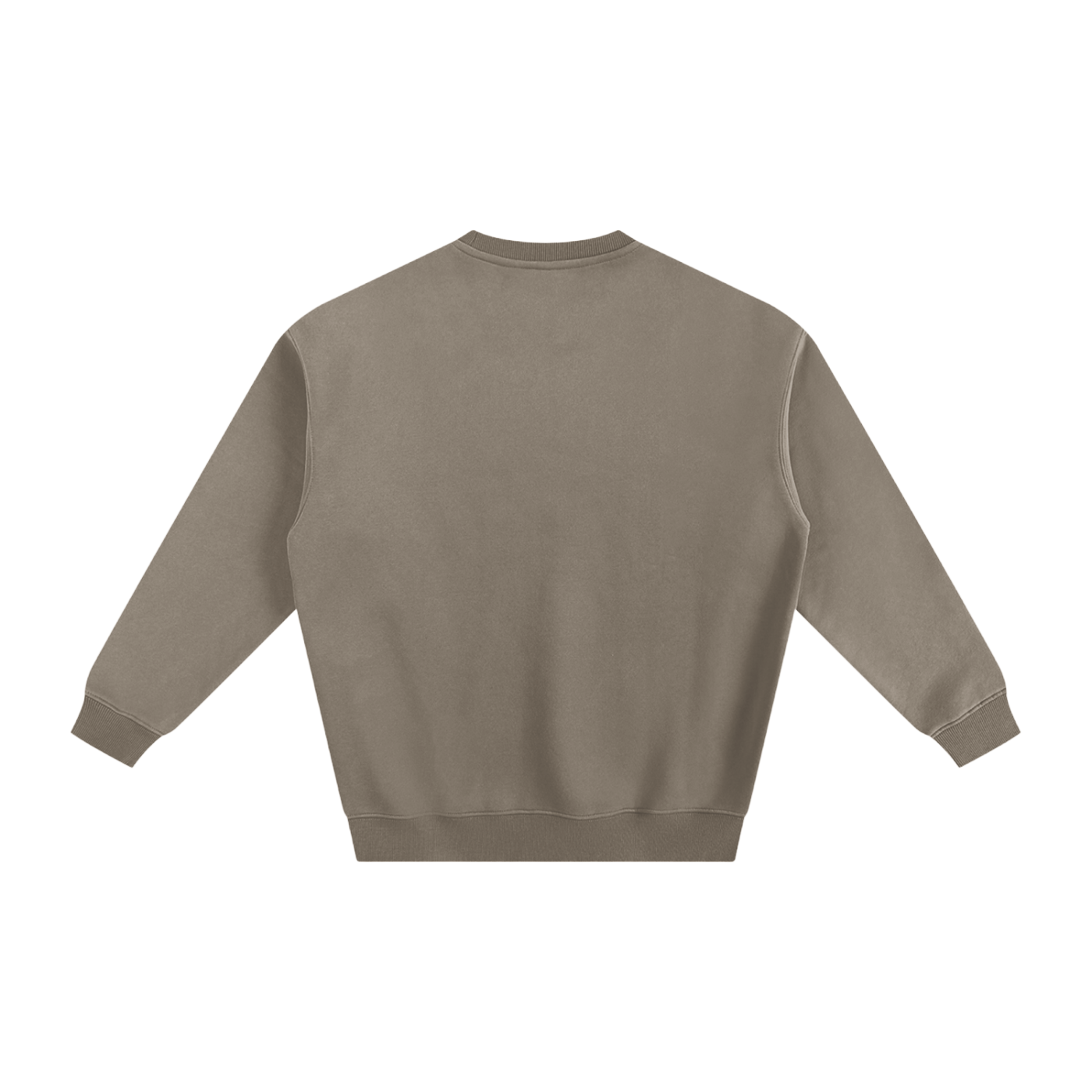 Premium heavyweight cotton sweater VÉRON Le PADRE in dark beige 2