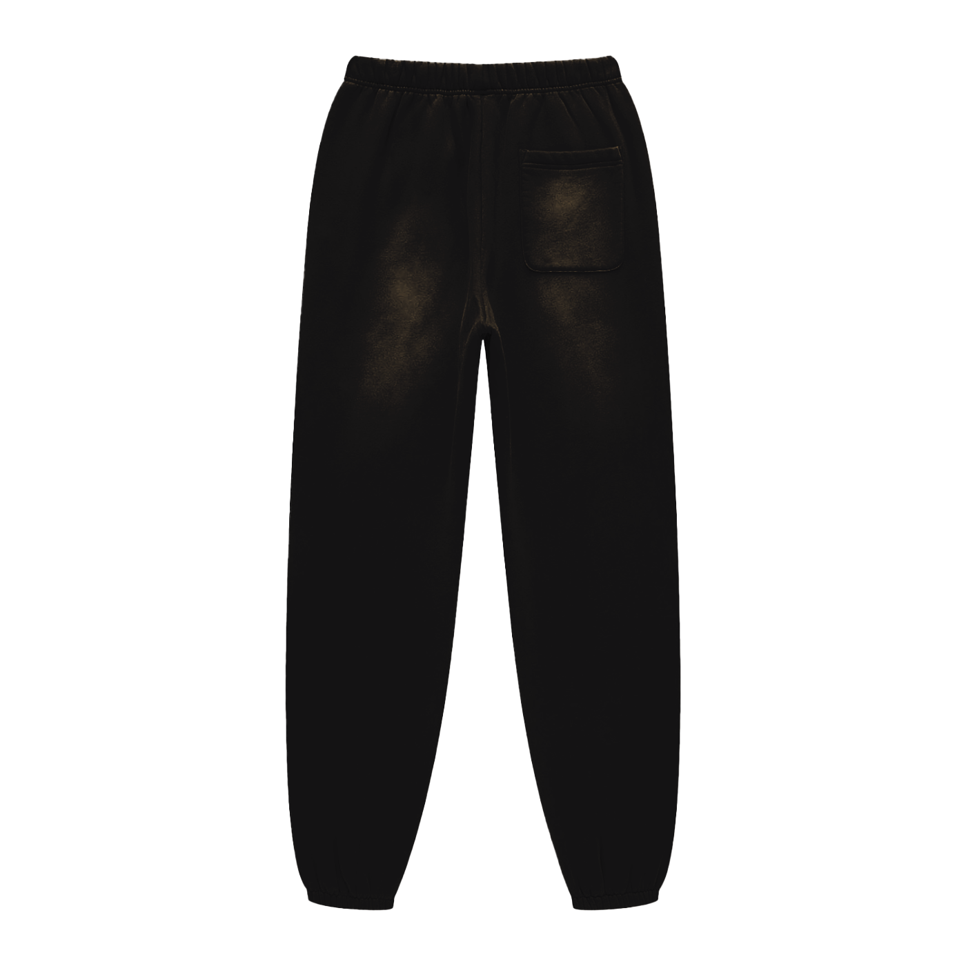 Black leather pants on a white background