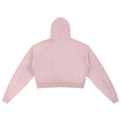 Pink hoodie on a white background