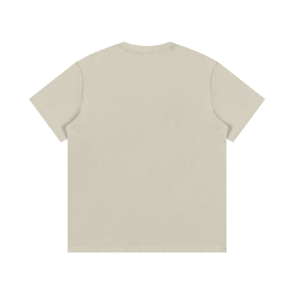 Beige t-shirt on a white background