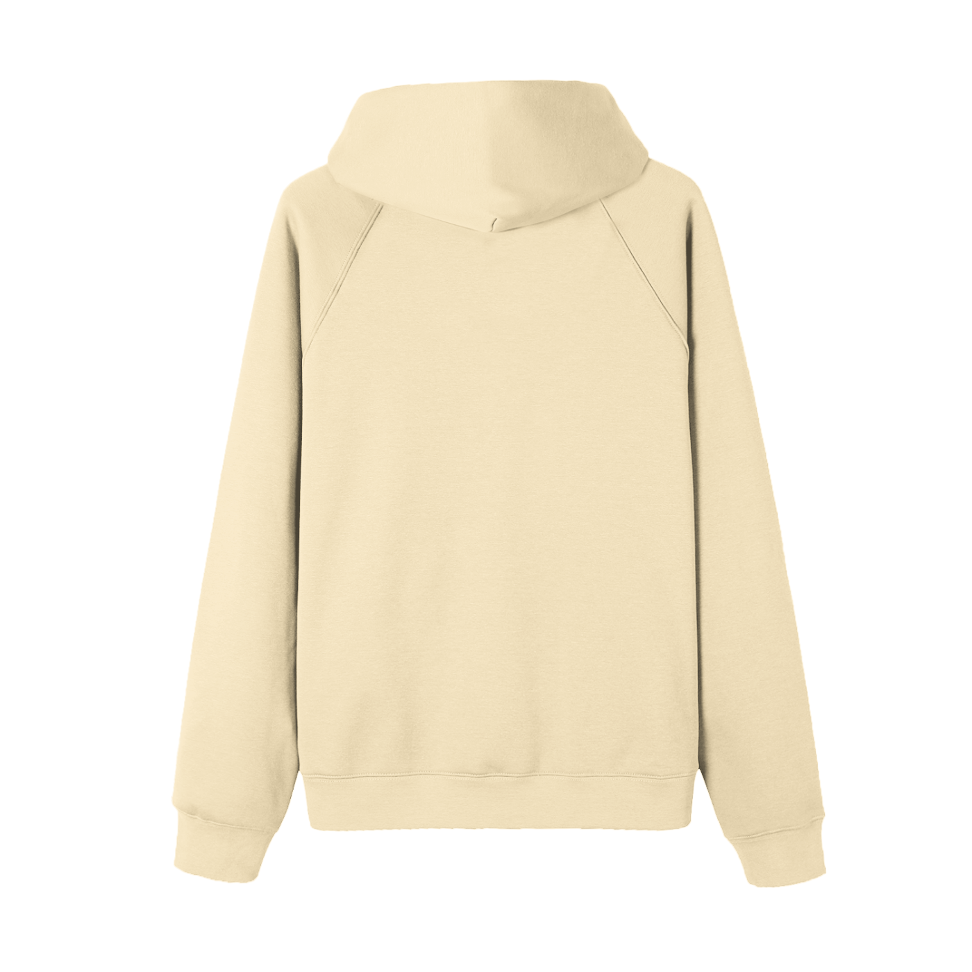 Beige hoodie on a white background