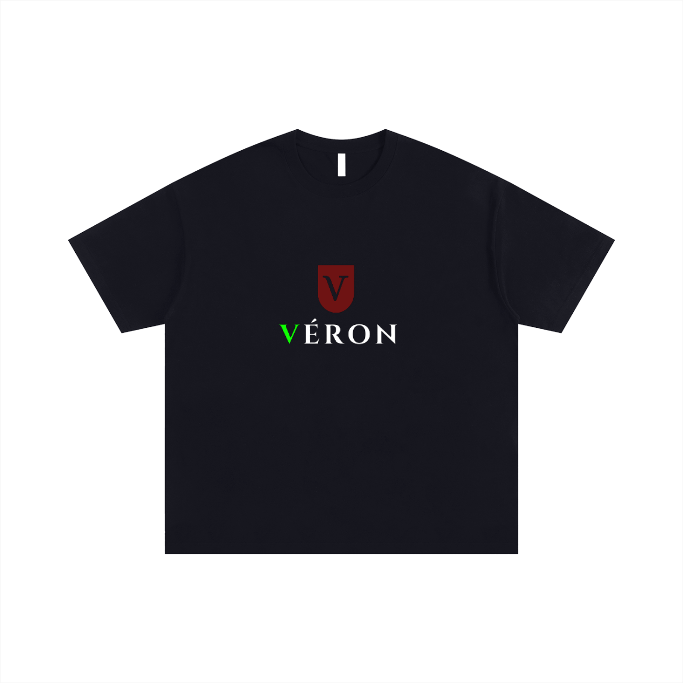 VÉRON Premium Oversized T-shirt front view. 