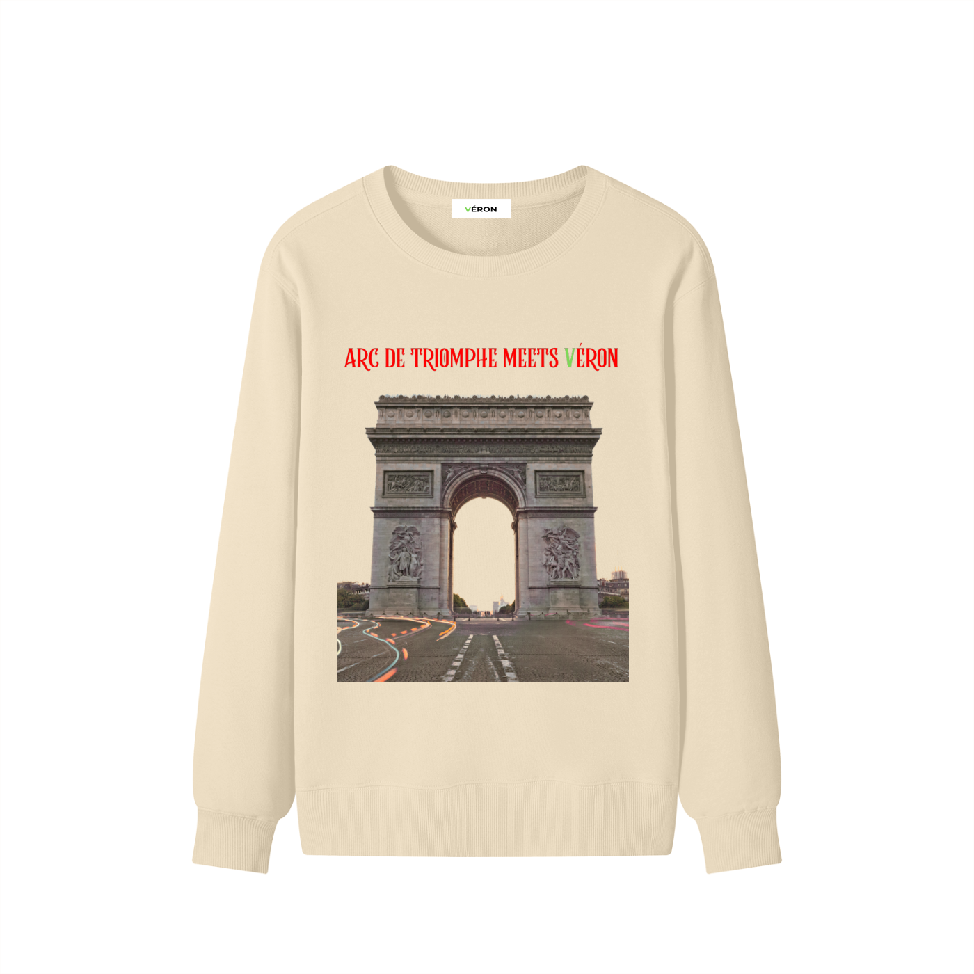 VÉRON Arc de Triomphe Meets VÉRON Premium Unisex Sweatshirt