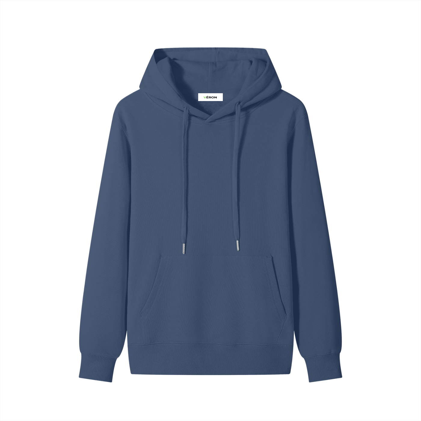 Blue hoodie on a white background