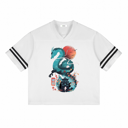 Model wearing VÉRON Le Monastère luxury streetwear tee 1
