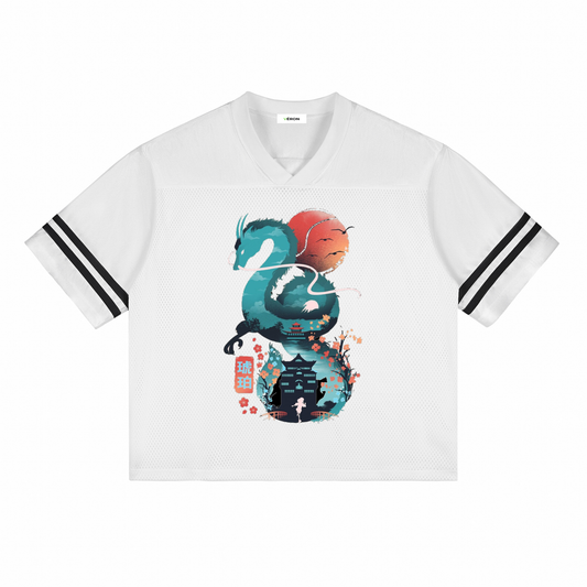 Model wearing VÉRON Le Monastère luxury streetwear tee 1