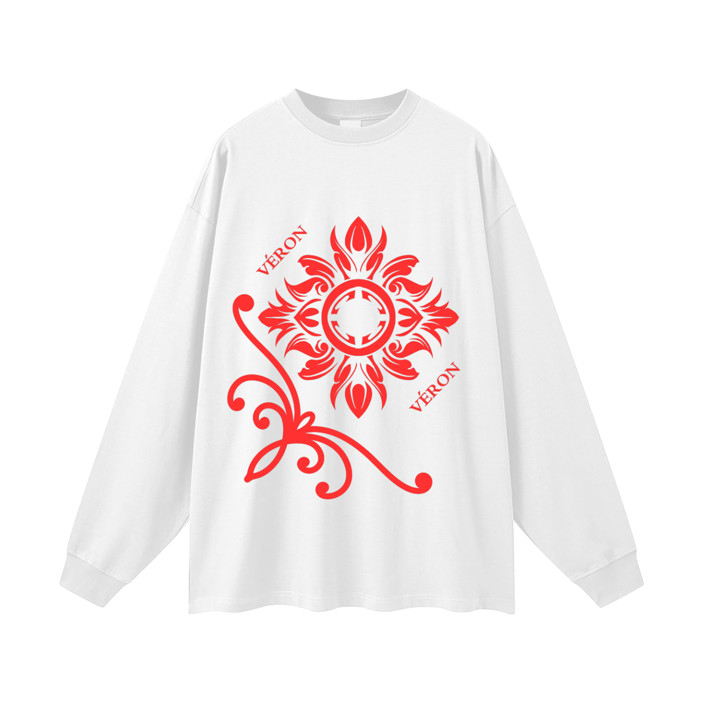 VÉRON Rouge Magnum premium oversized long sleeve shirt 7