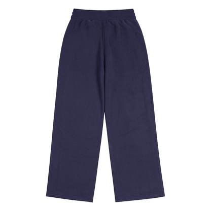 Navy blue pants on a white background