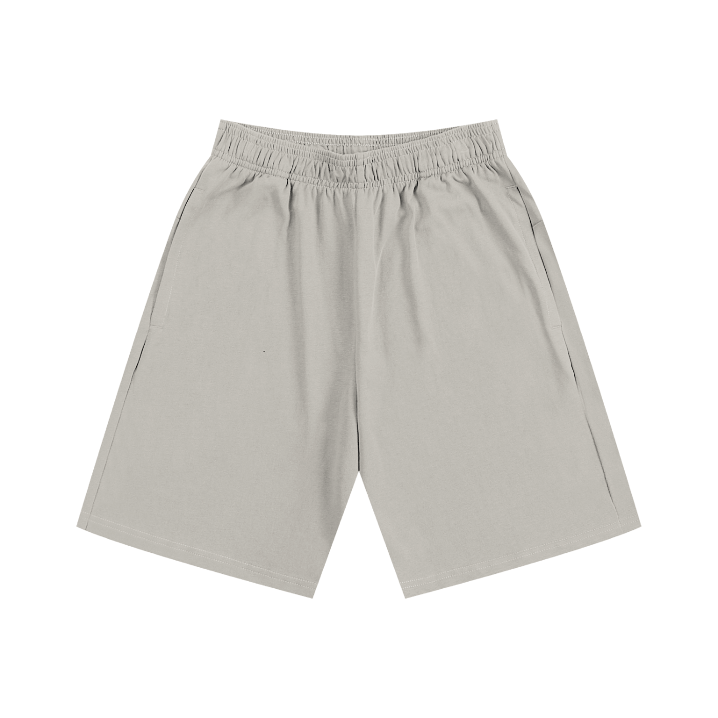 Beige shorts on a white background
