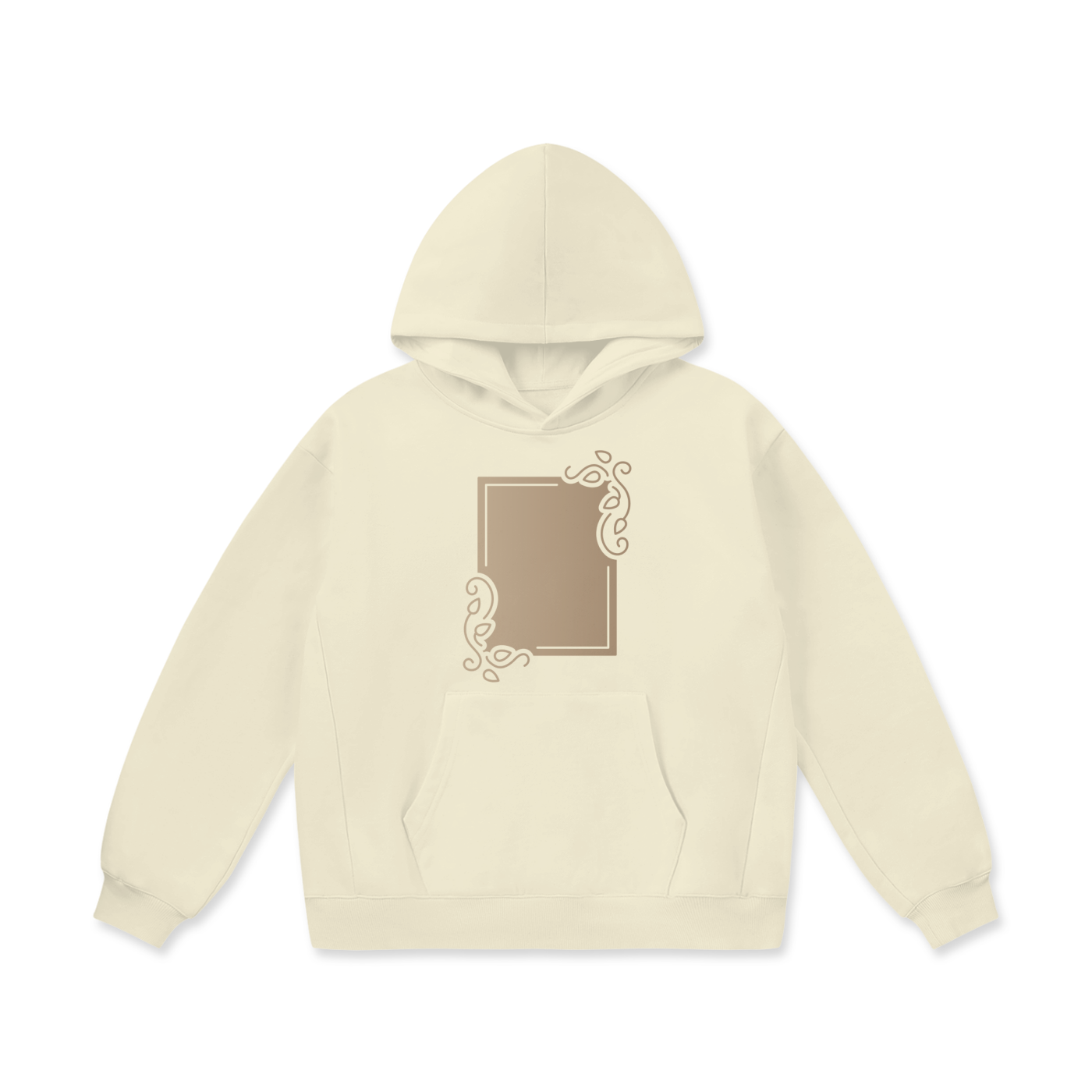 “Brown heavyweight designer hoodie streetwear style” 5