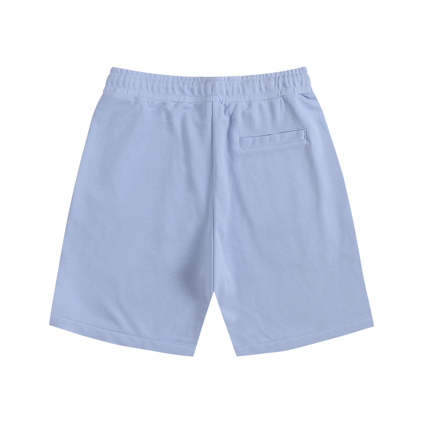 Light blue shorts on a white background