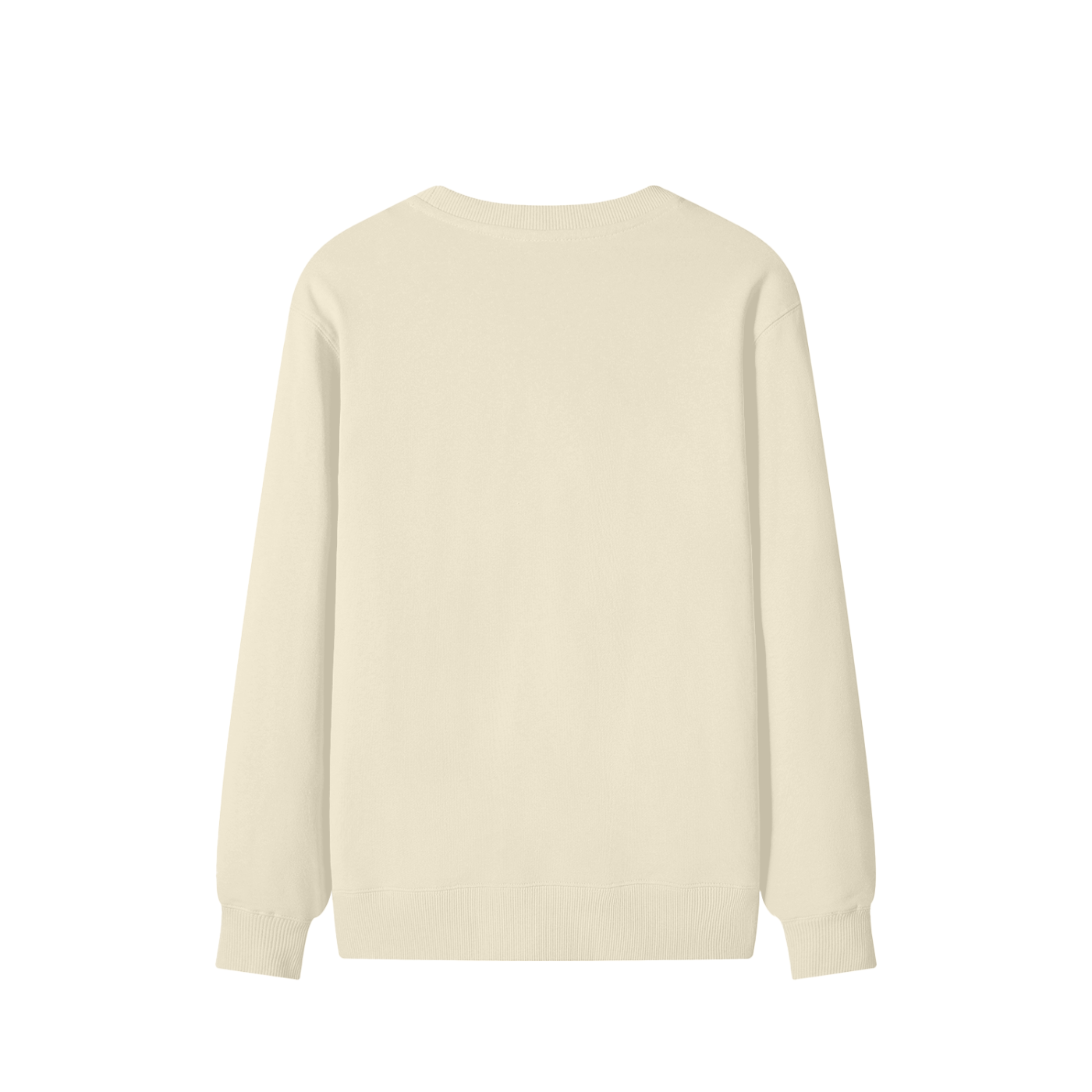 VÉRON Le PADRE premium unisex sweatshirt back view in beige