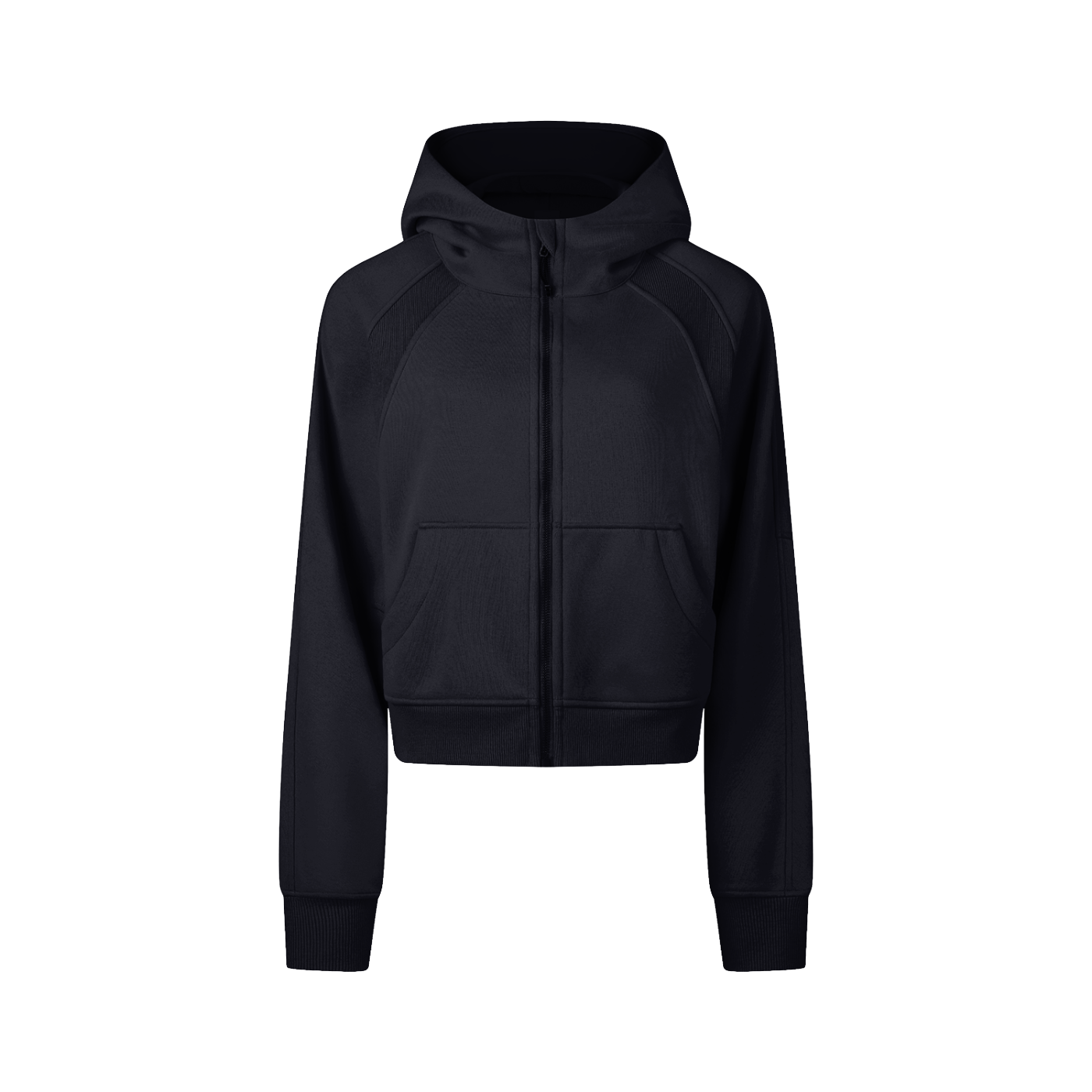Black hoodie on a white background