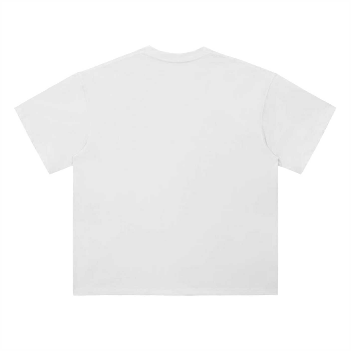 Plain white t-shirt on a white background