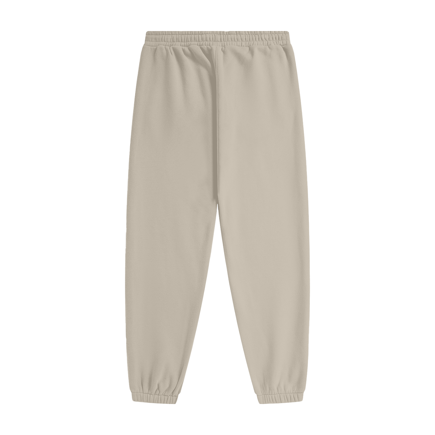 Beige sweatpants on a white background