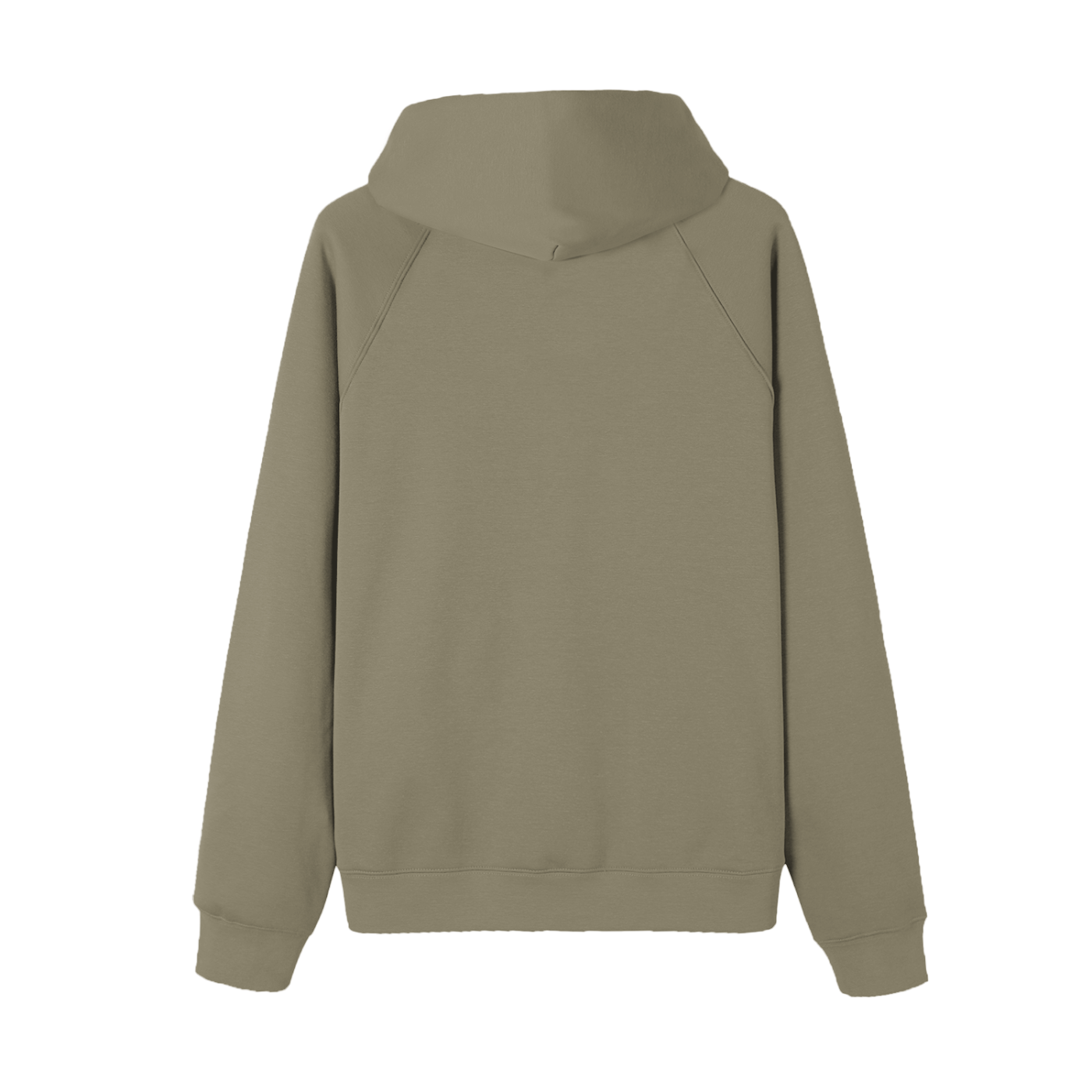 Green hoodie on a white background