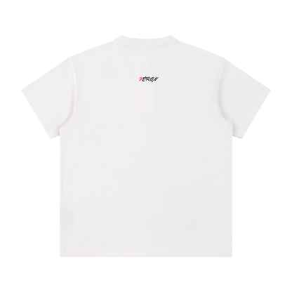 VÉRON Saint-Germain unisex polo shirt front view white edition 2.

