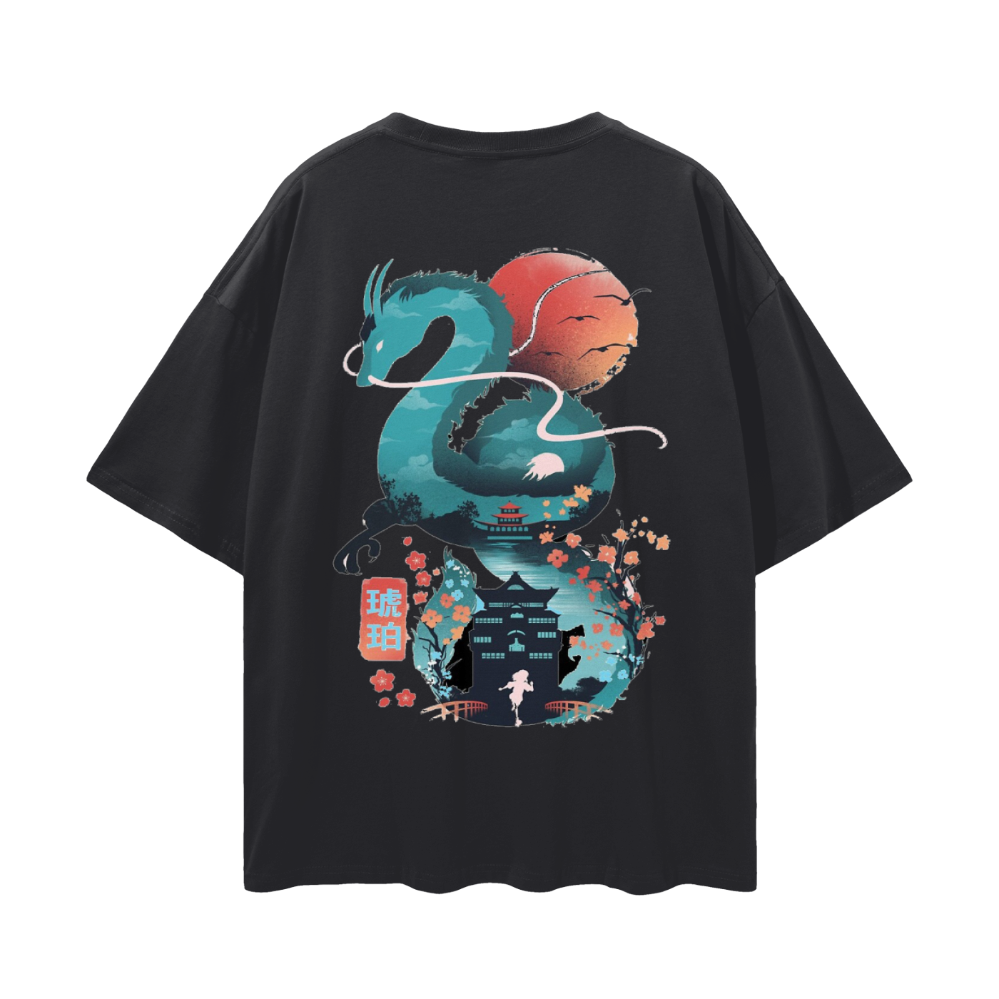 Model styling VÉRON Le Monastère unisex T-shirt with streetwear fit 2