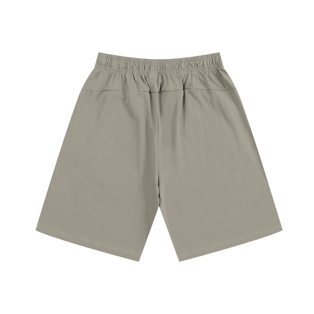 Beige shorts on a white background