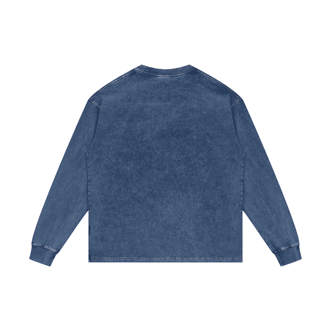 Blue denim jacket on a white background