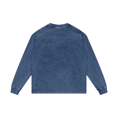 Blue denim jacket on a white background