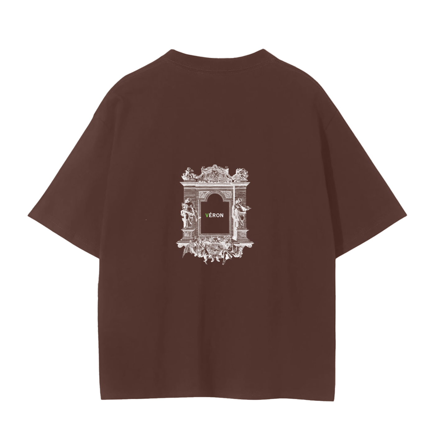 Male model styling VÉRON Portes de Lumière premium T-shirt 6