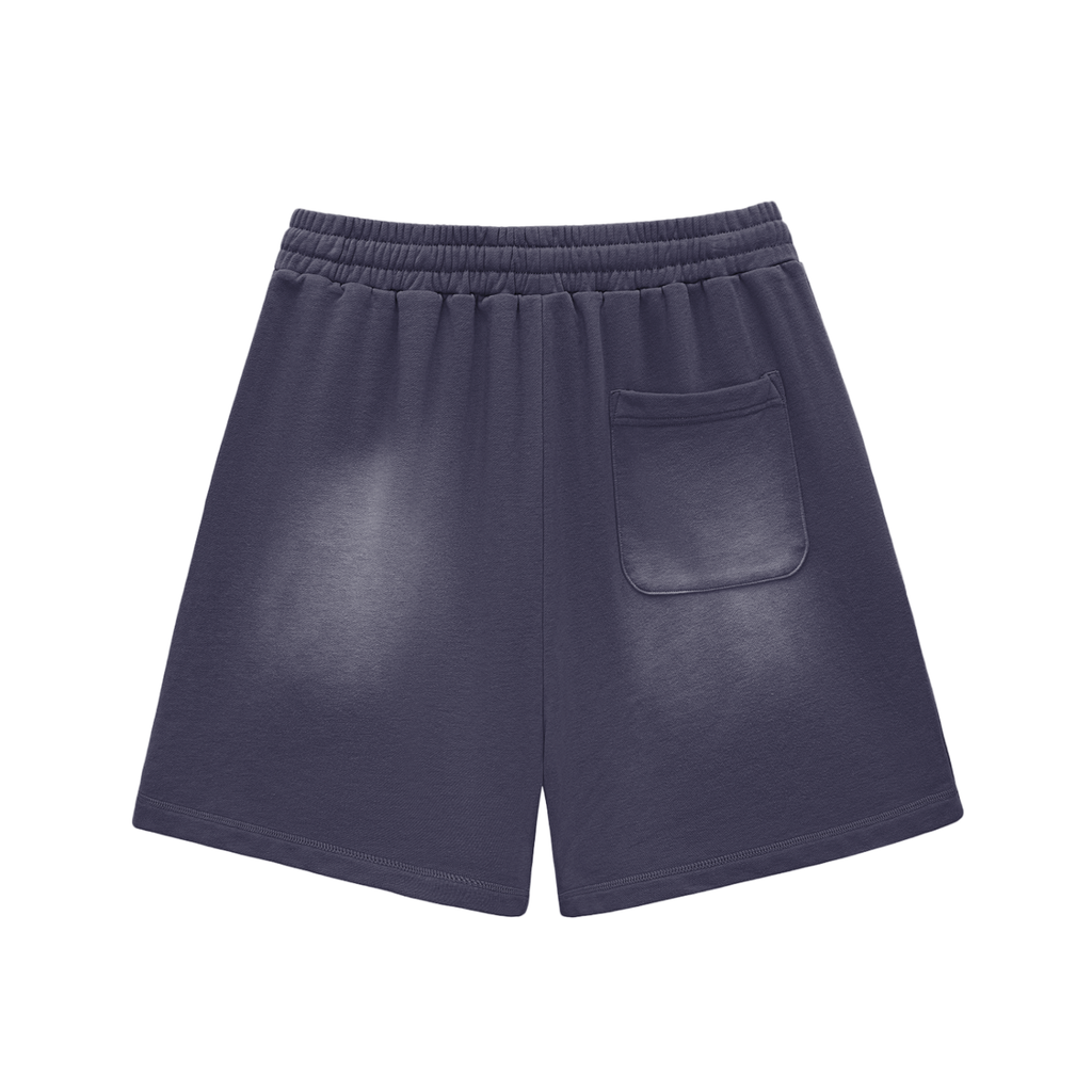 VERON Navy blue shorts with a pocket on a white background
