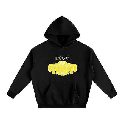 luxury gold accent oversized hoodie for men and women 3