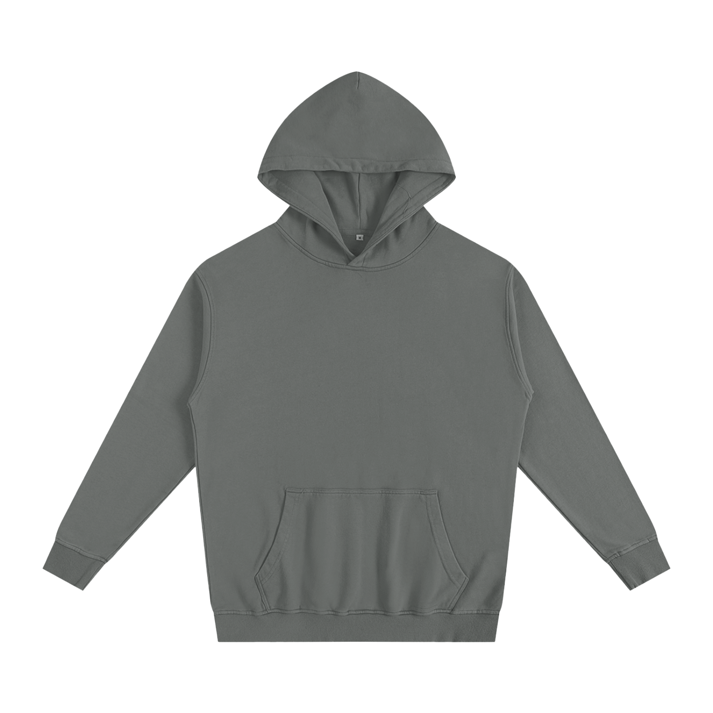 Gray hoodie on a white background