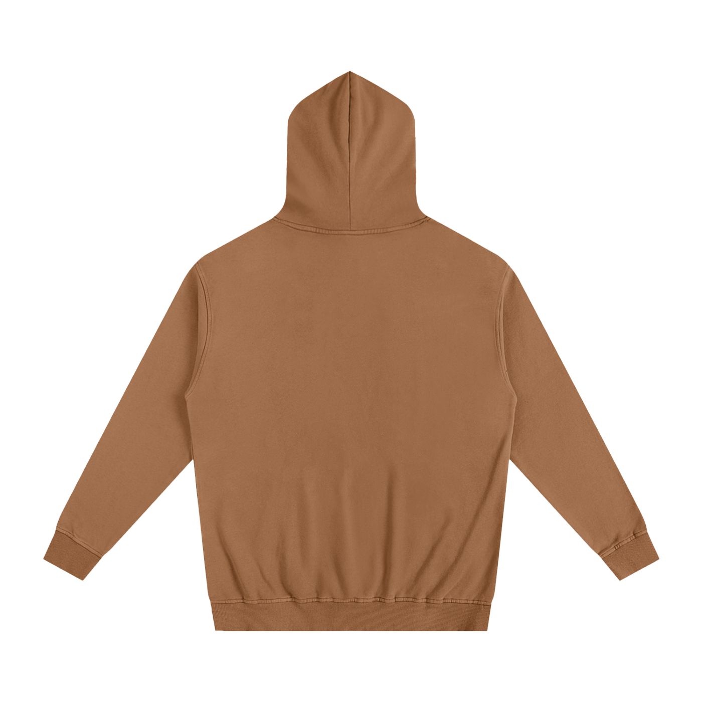 Brown hoodie on a white background