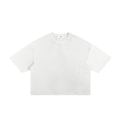 White t-shirt on a white background