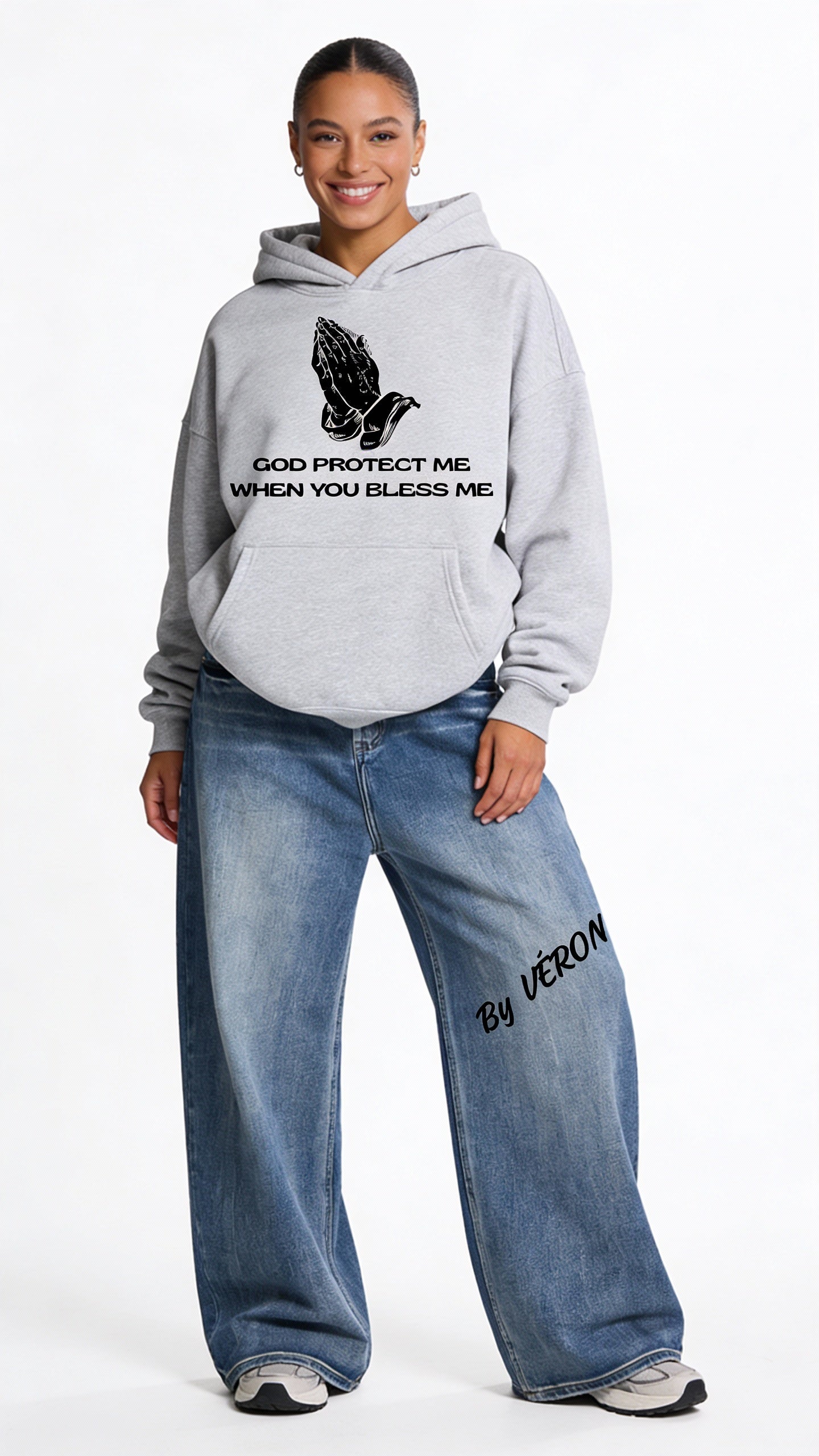 GOD PROTECT ME WHEN YOU BLESS ME premium streetwear hoodie 5