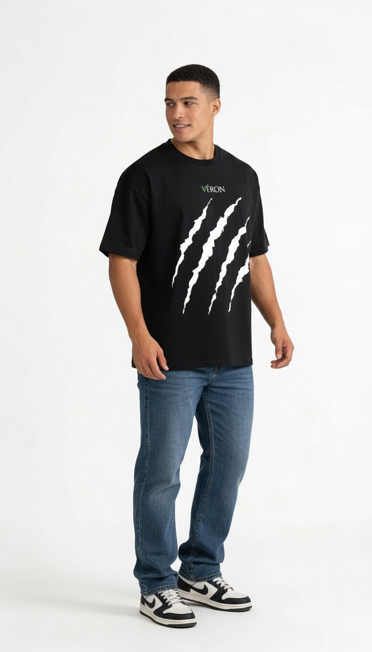 VÉRON Tiger’s Claw designer t shirt minimalist streetwear 3