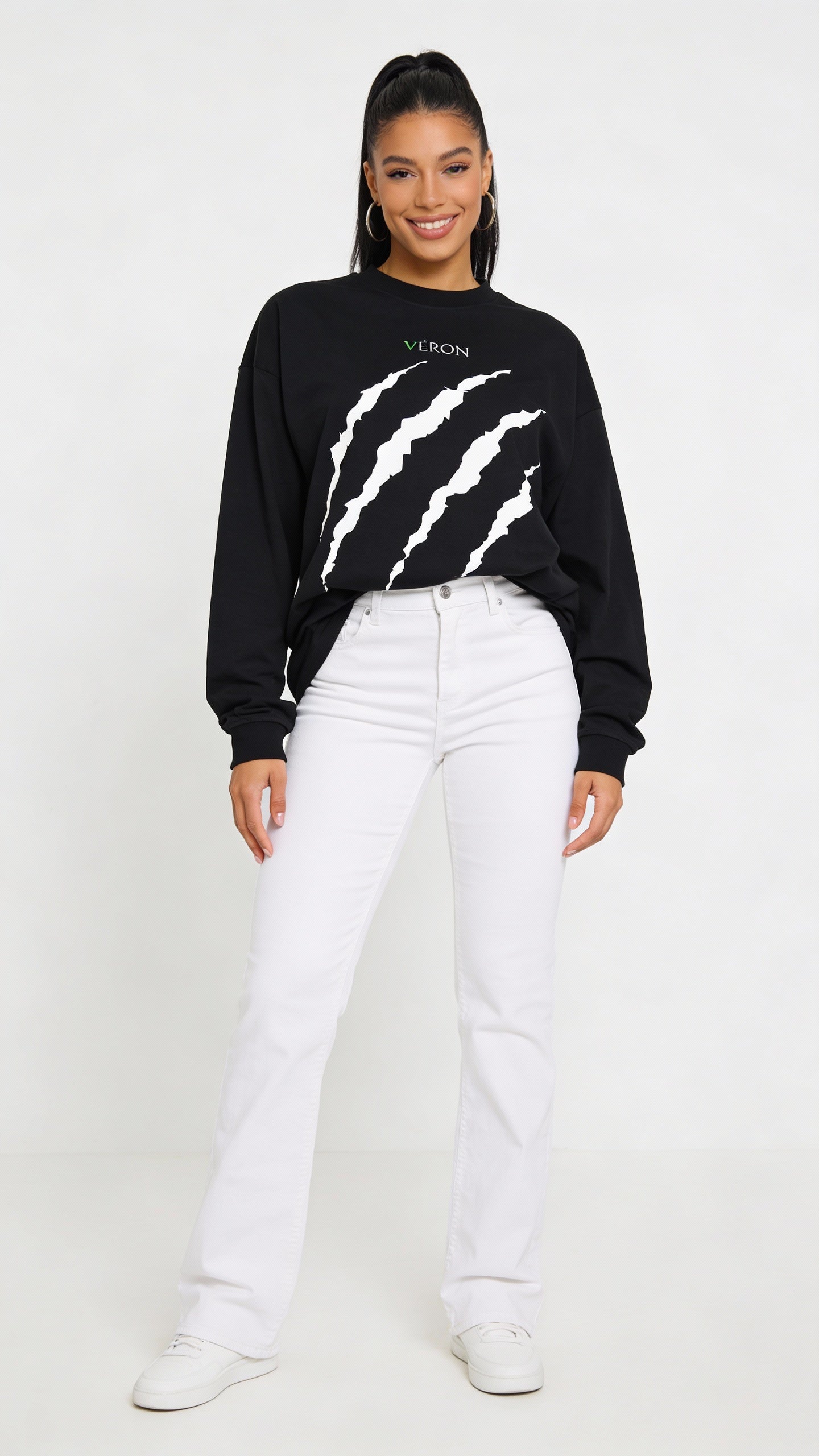 VÉRON Tiger’s Claw oversized premium long sleeve shirt for men and women 2