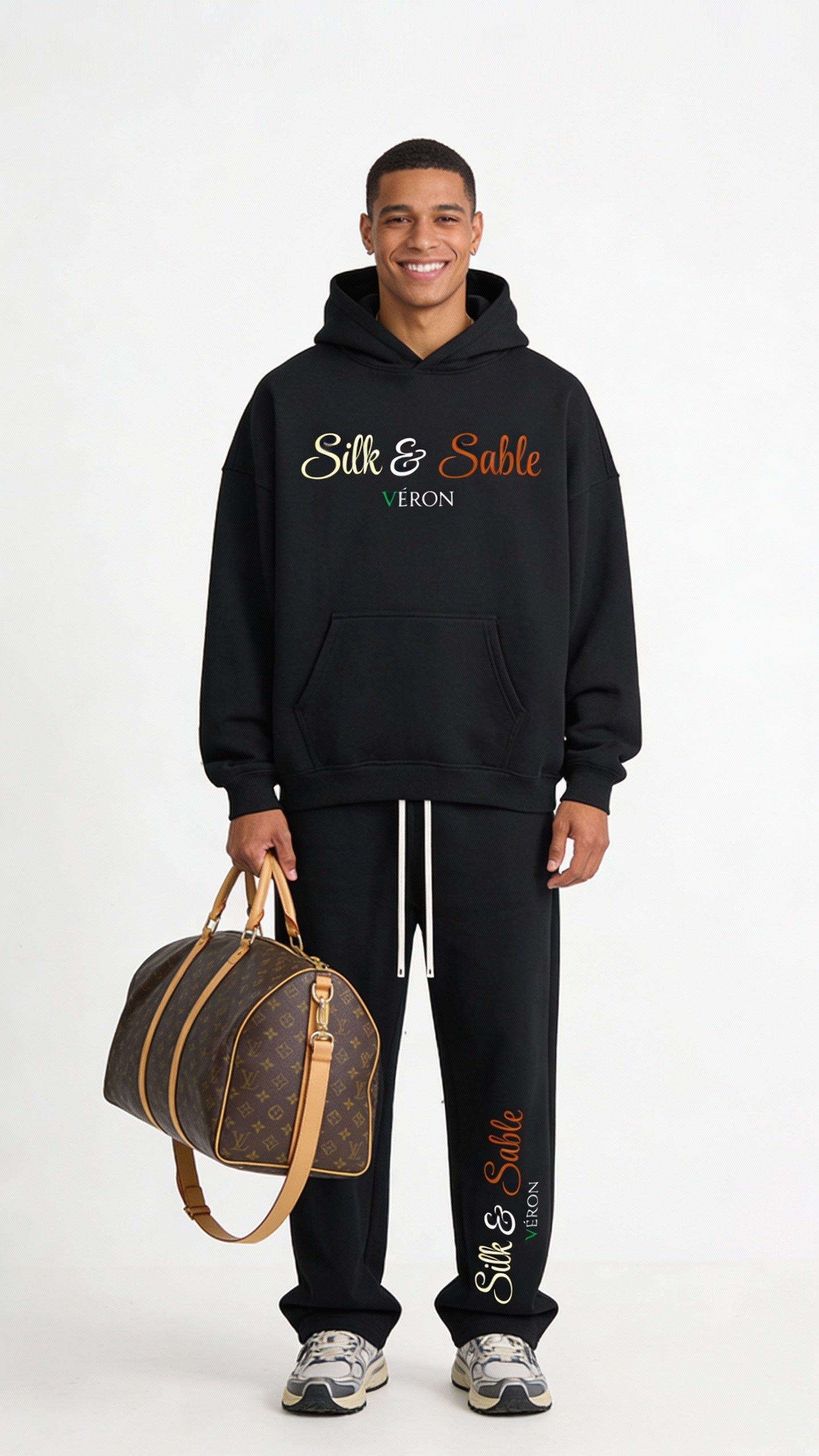 VÉRON Silk & Sable premium unisex hoodie for men and women 5