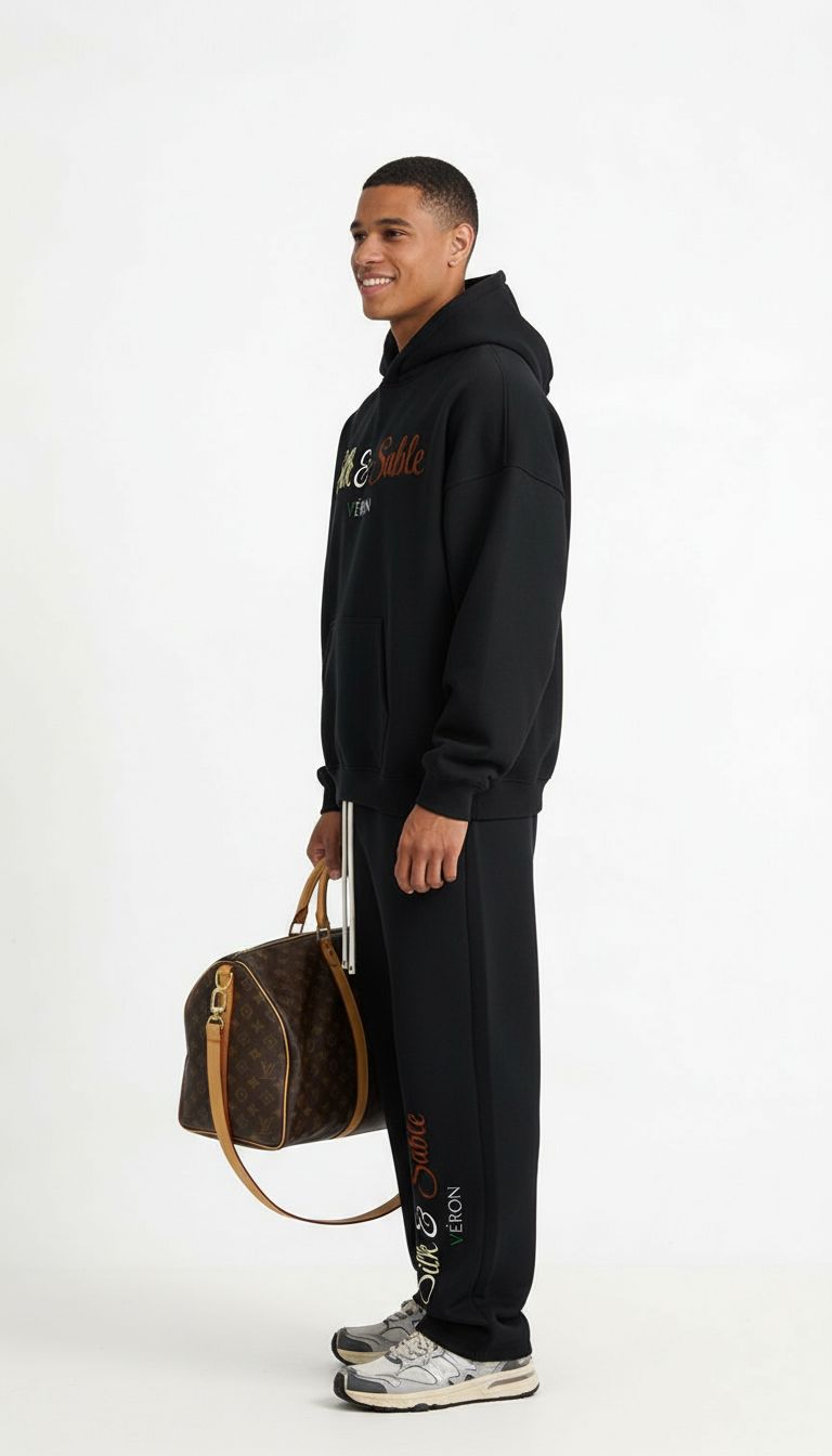 VÉRON Silk & Sable premium unisex hoodie for men and women 6