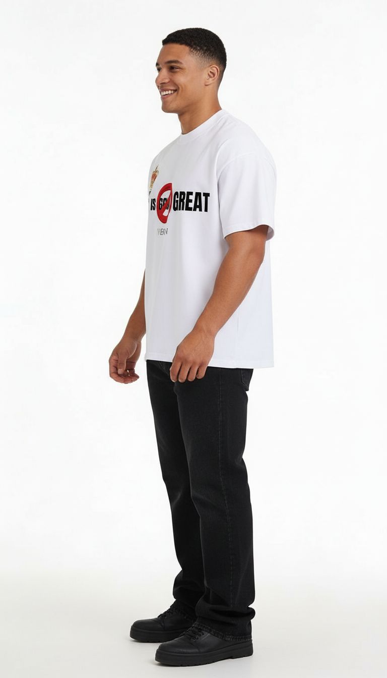 Veron God Is Great t shirt modern oversized fit 3