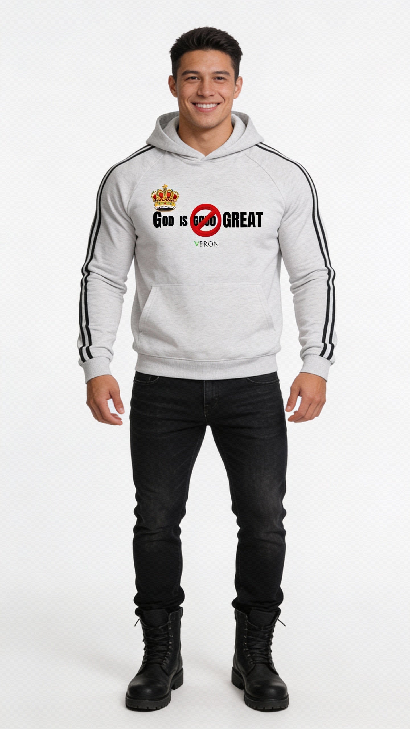 High quality heavyweight unisex hoodie GOD IS GREAT 1