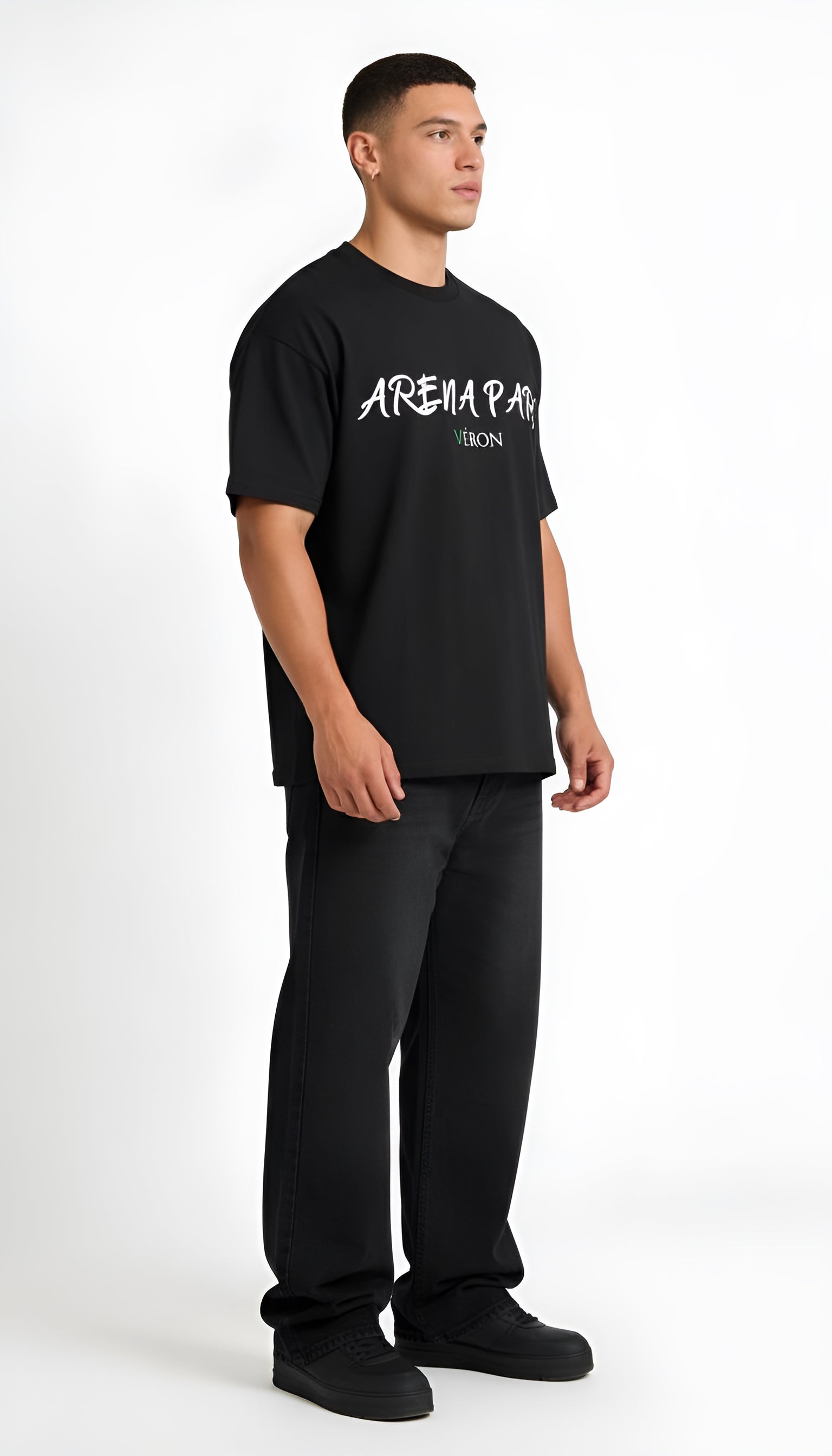 Oversized premium cotton t-shirt Paris streetwear 4