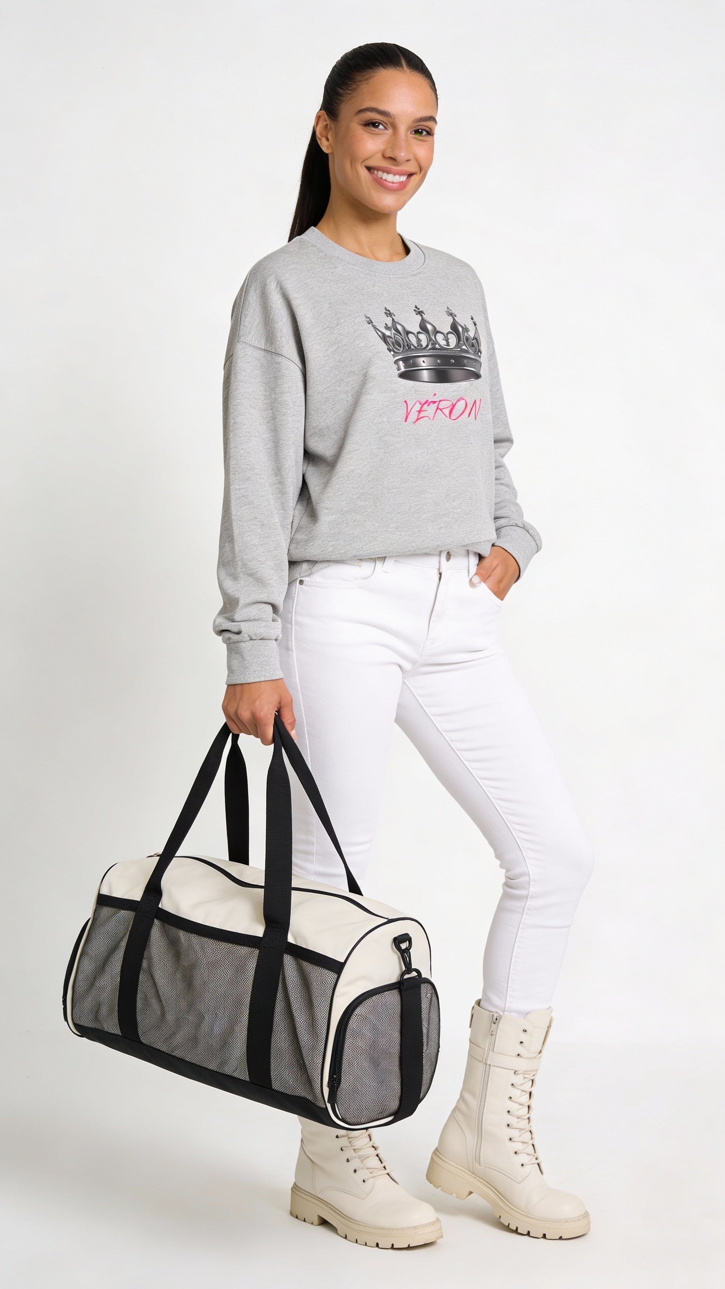 VÉRON La Couronne premium unisex sweater for men and women 4