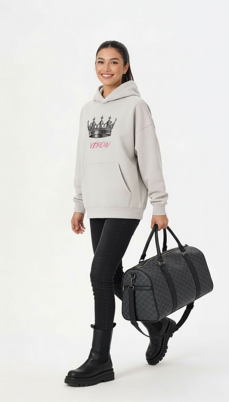 VÉRON La Couronne premium unisex hoodie for men and women 6