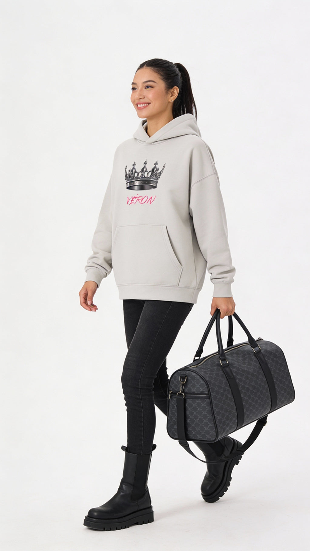 VÉRON La Couronne premium unisex hoodie for men and women 7