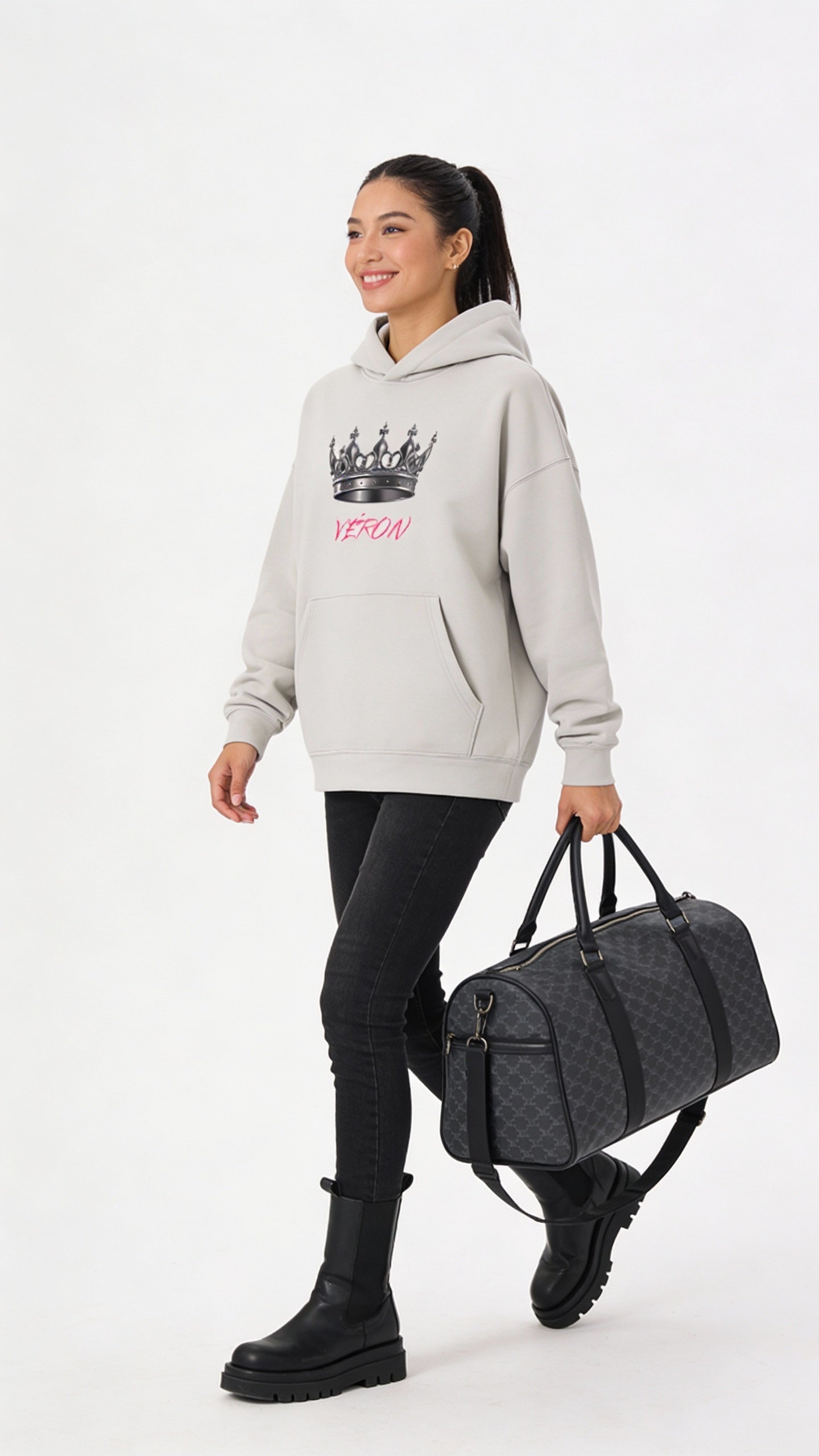 VÉRON La Couronne premium unisex hoodie for men and women 7